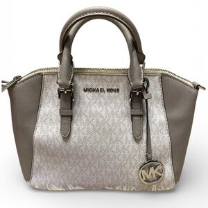 Michael Kors Tan and Cream Satchel